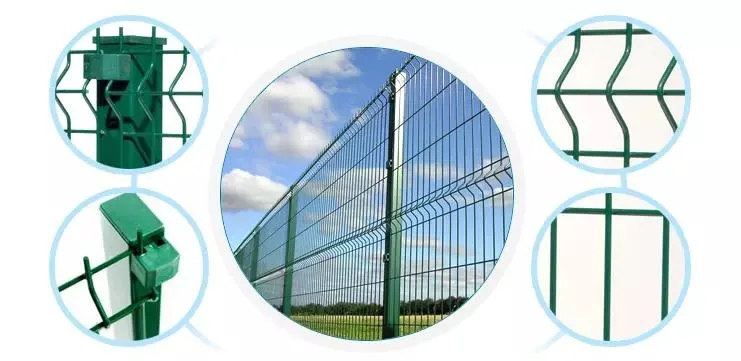 3D Curved Bending Fence Panel Welded PVC Coated Fencing Guard Rail