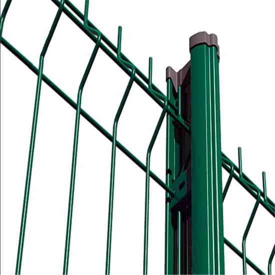 Pannello di recinzione curvo curvo 3D, parapetto di recinzione saldato rivestito in PVC