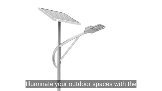 Lampione stradale solare a LED in alluminio impermeabile IP65 IP66 IP67 integrato con sensore di movimento, batteria al litio e pannello solare